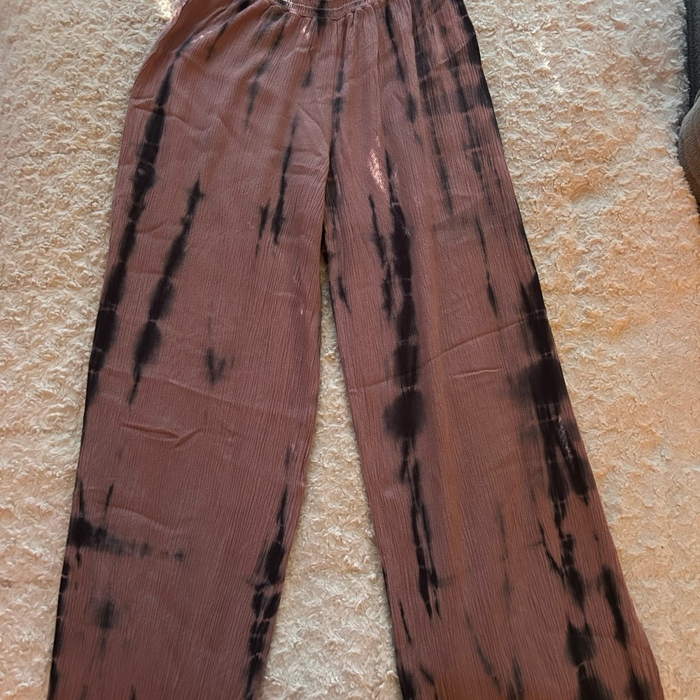 Tie-Dye Wide-Leg Pants